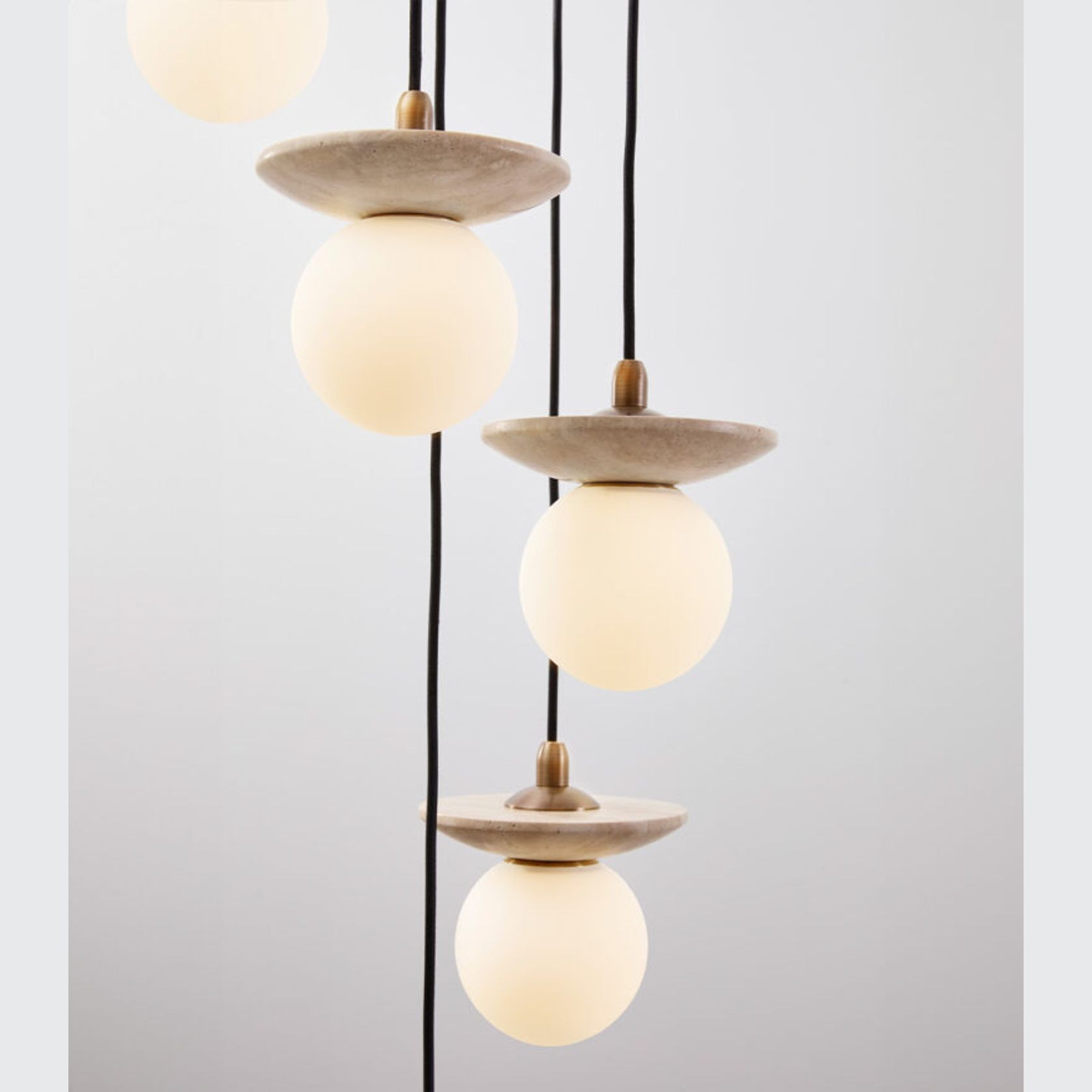 Orbit Stone 6lt Pendant Light gallery detail image