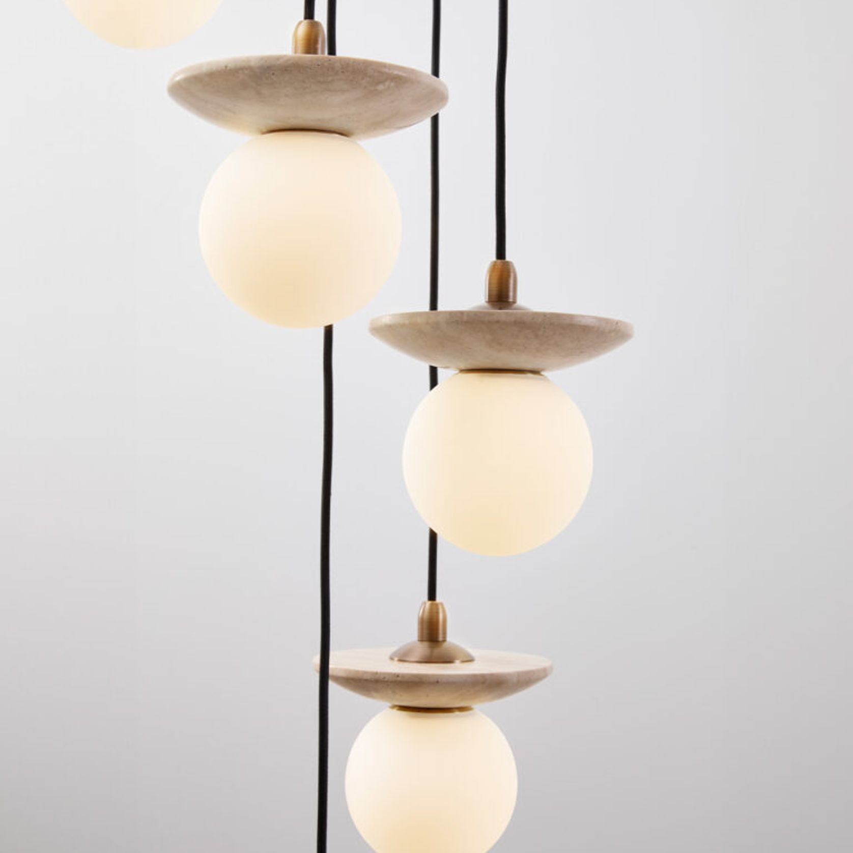 Orbit Stone 6lt Pendant Light gallery detail image
