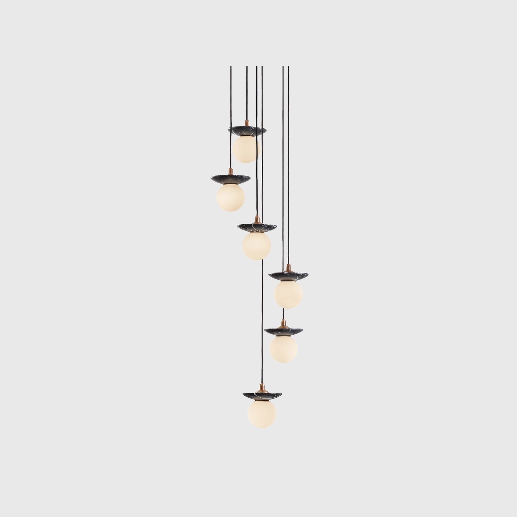 Orbit Stone 6lt Pendant Light gallery detail image