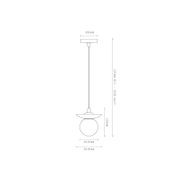 Orbit Brass Pendant Light gallery detail image