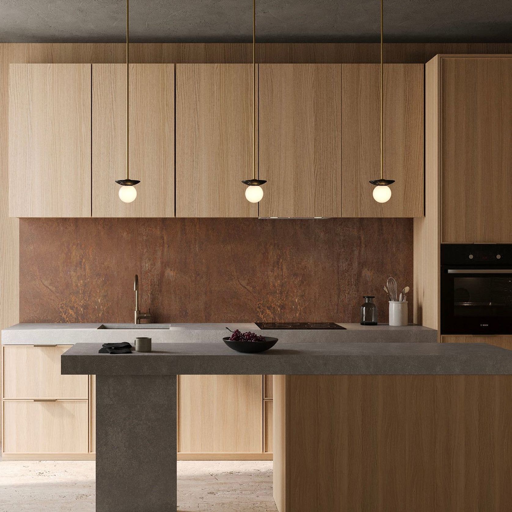 Orbit Stone Pendant Light gallery detail image