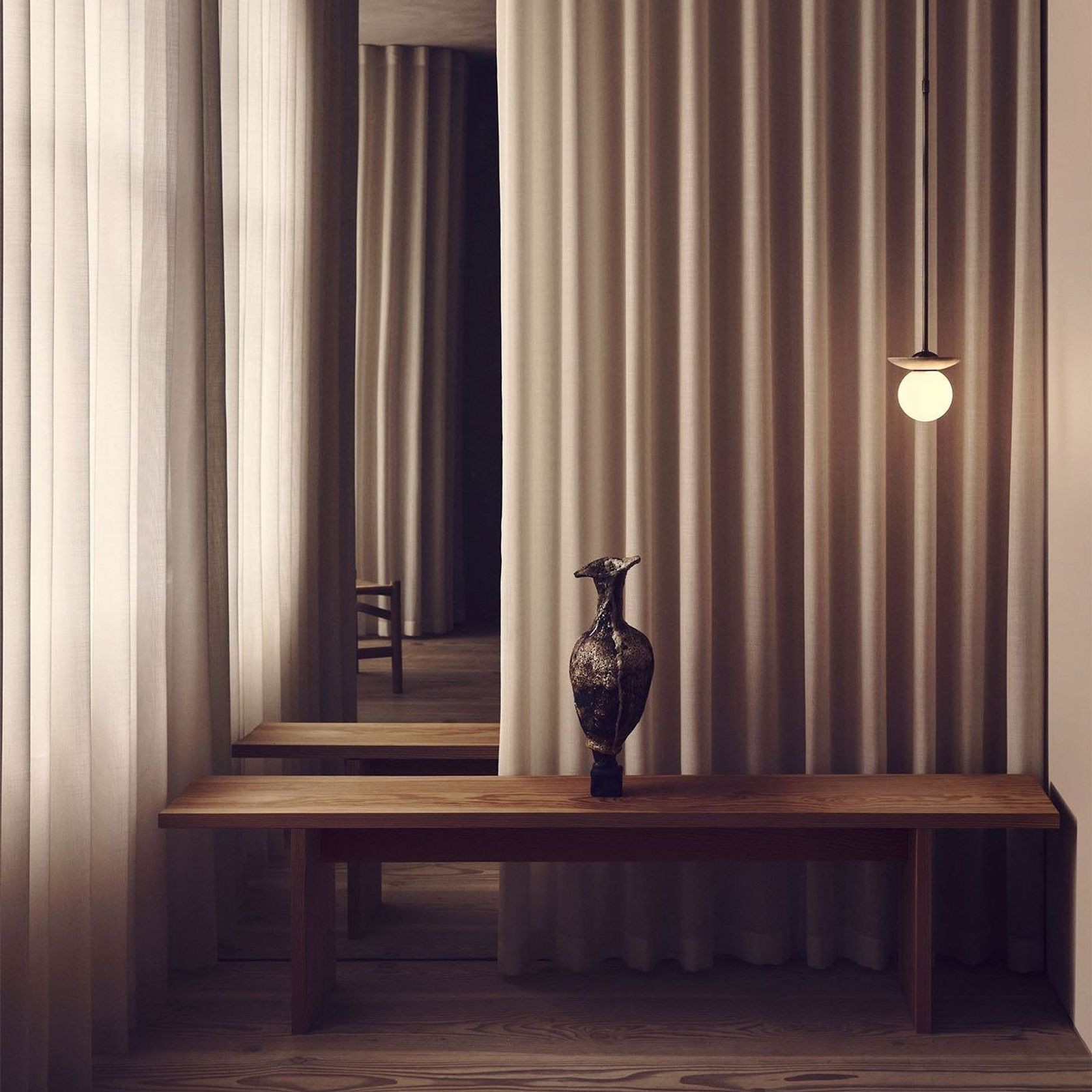 Orbit Stone Pendant Light gallery detail image