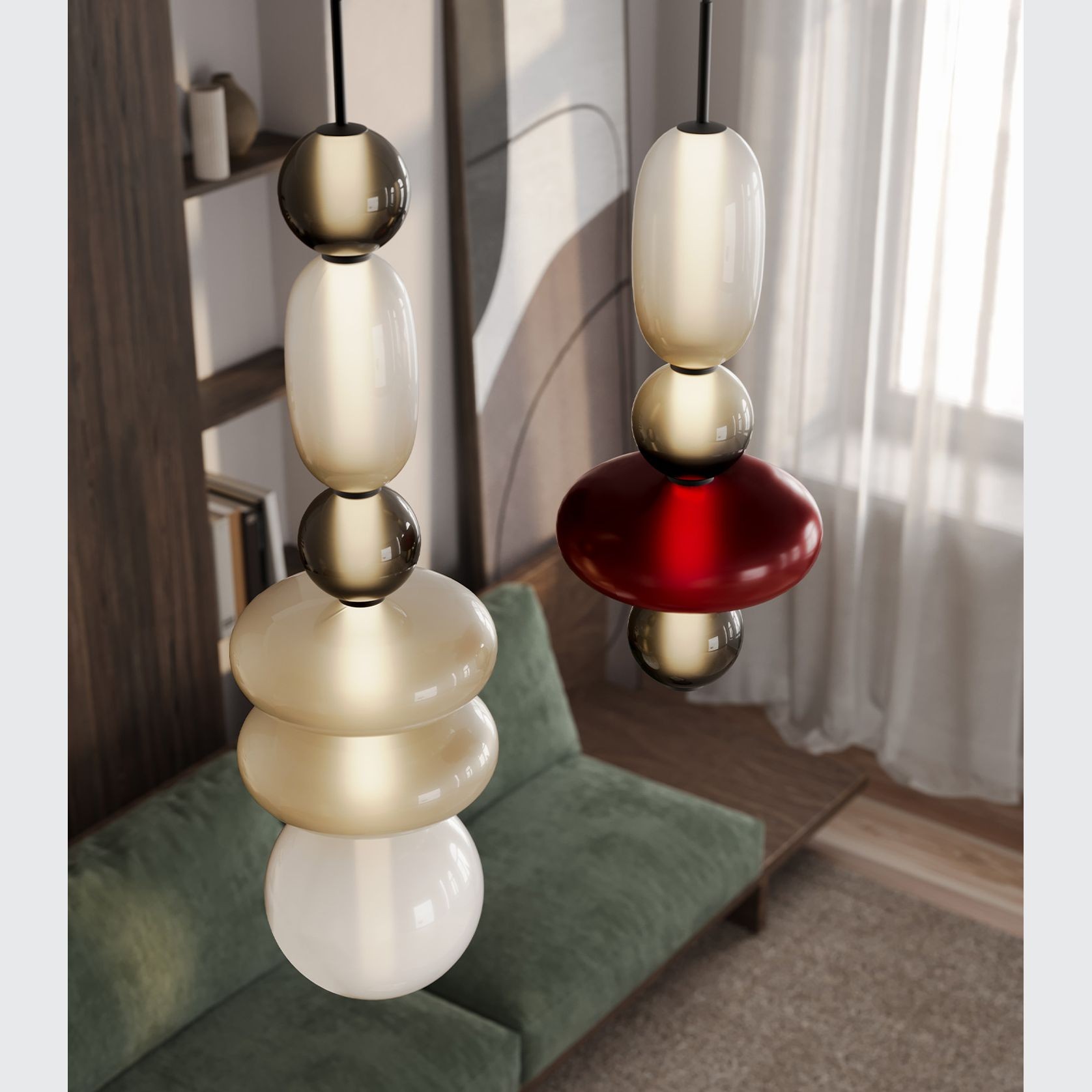 Pebbles Large Pendant Light gallery detail image