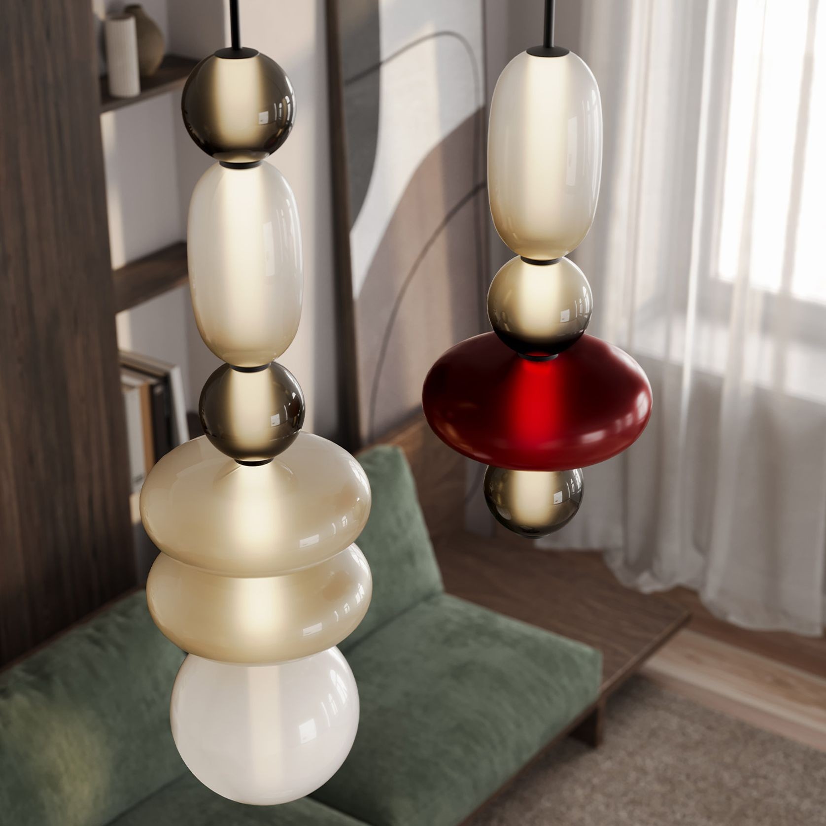 Pebbles Large Pendant Light gallery detail image