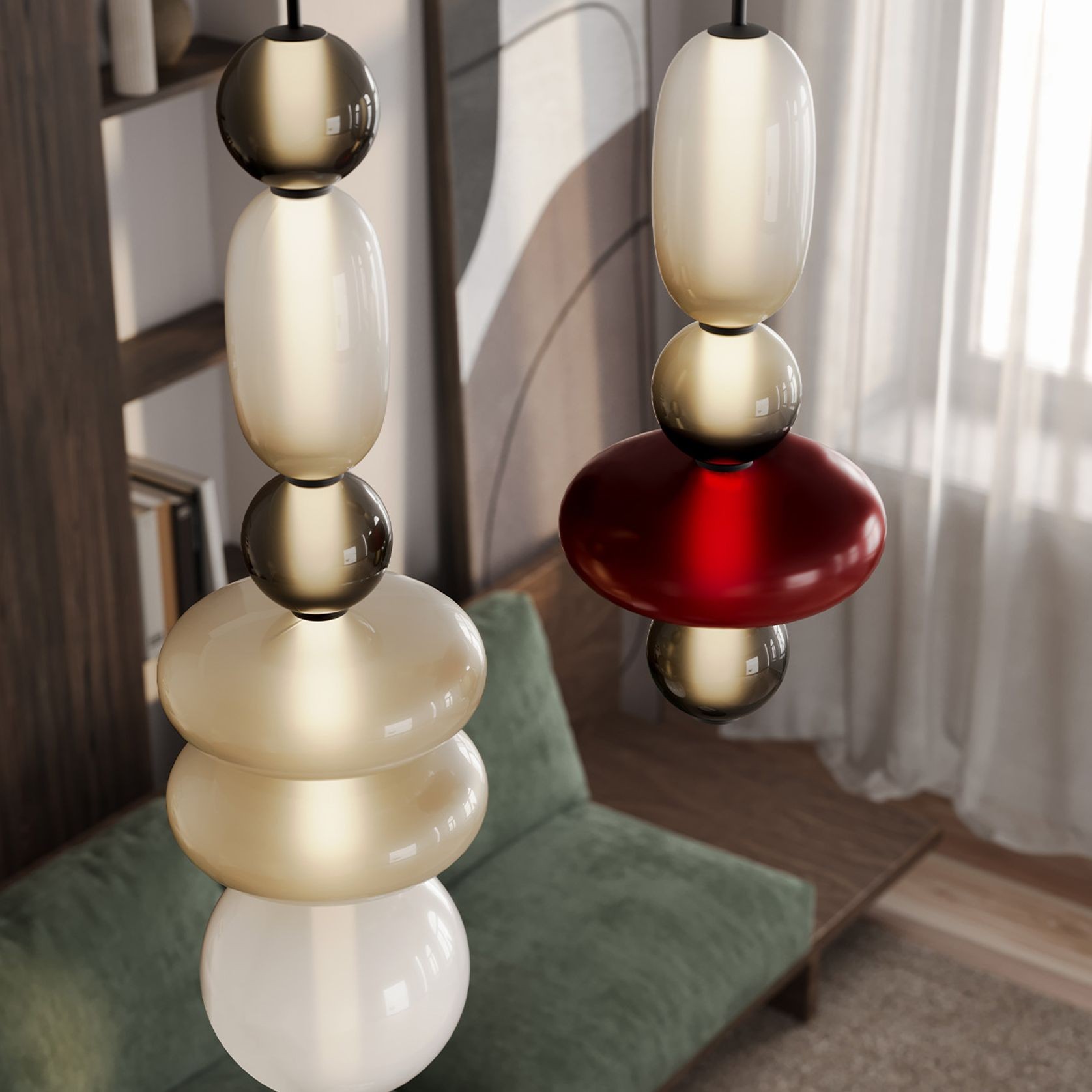 Pebbles Large Pendant Light gallery detail image