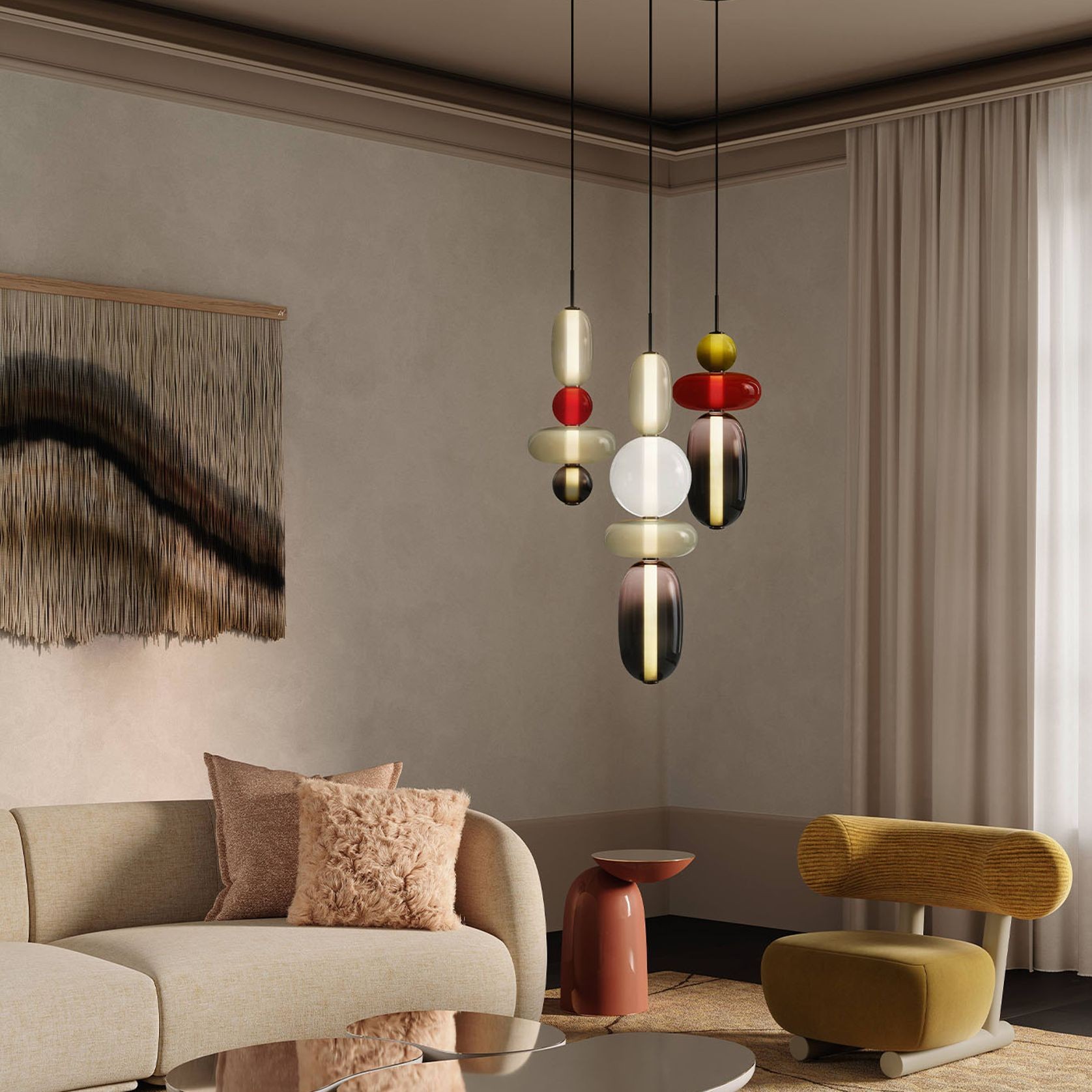 Pebbles Small Pendant Light gallery detail image