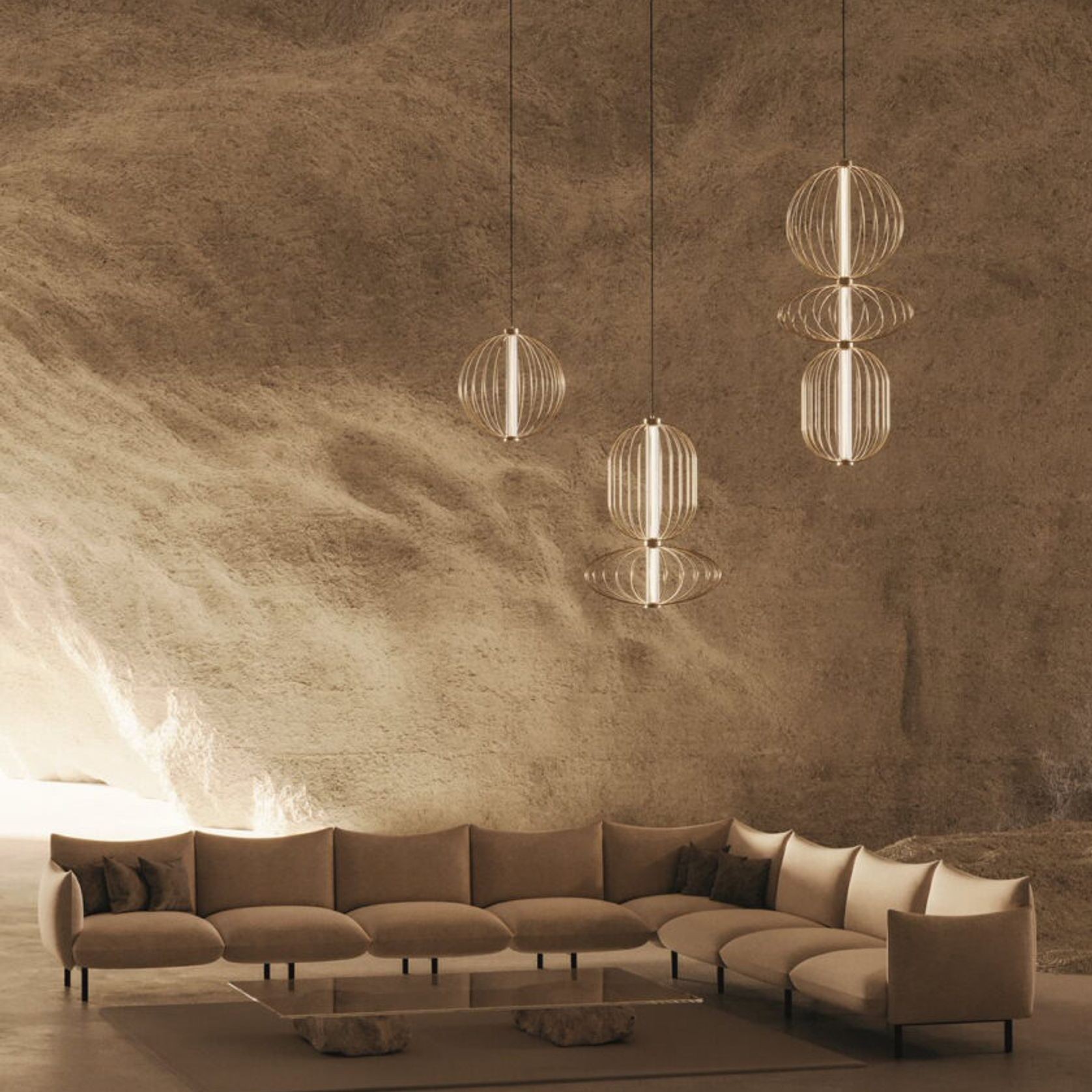 Pepo Brass Pendant Light gallery detail image