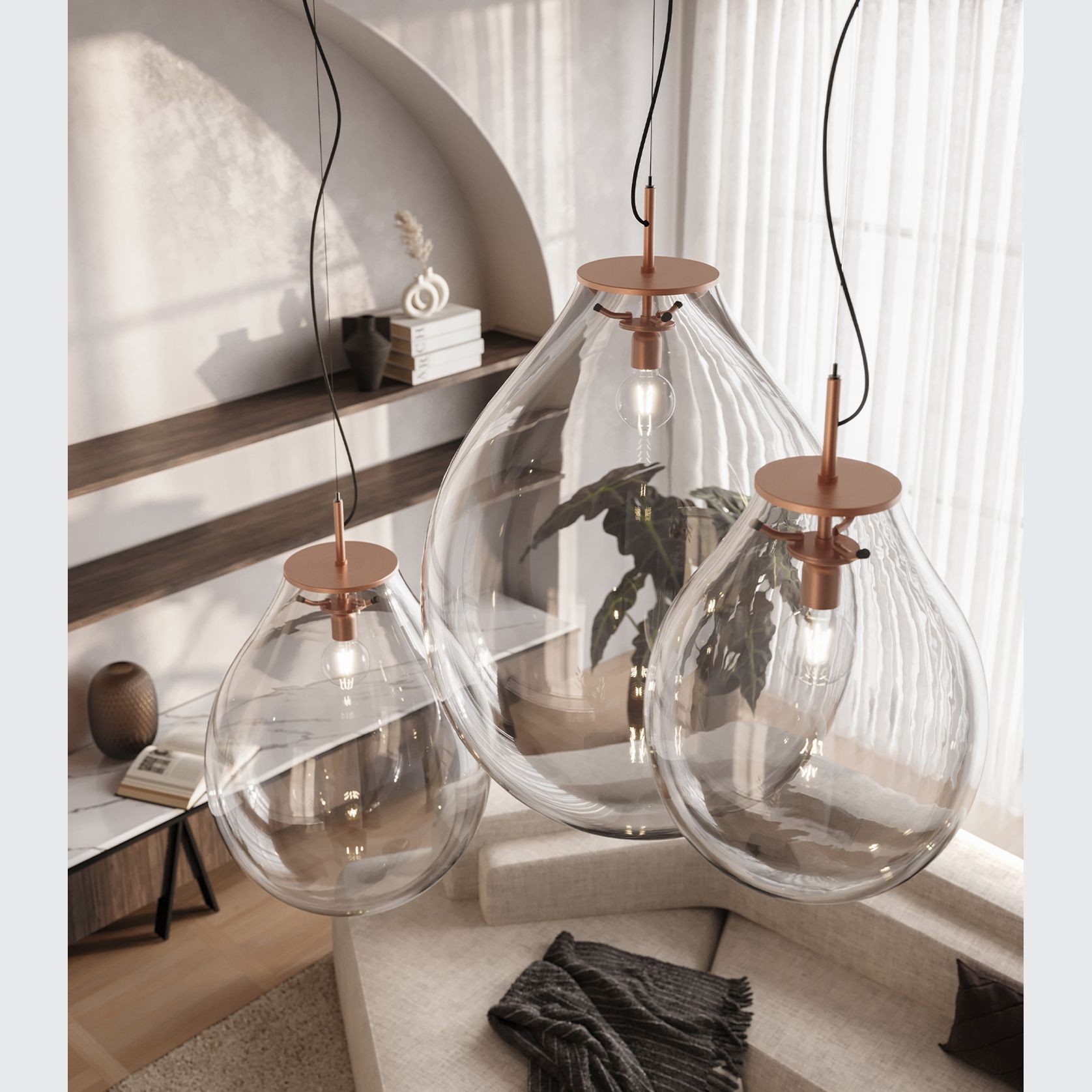 Tim Copper Pendant Light gallery detail image