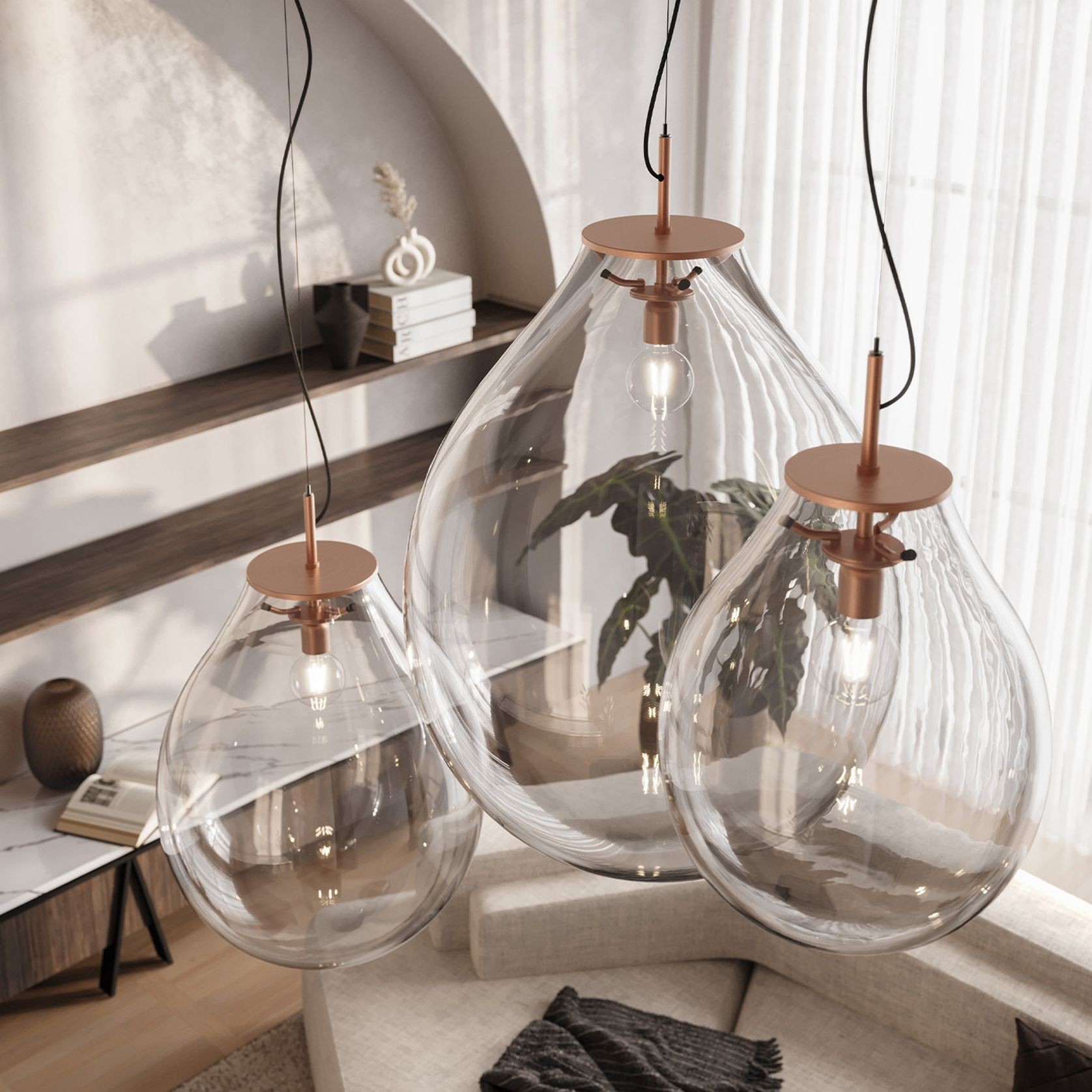 Tim Copper Pendant Light gallery detail image