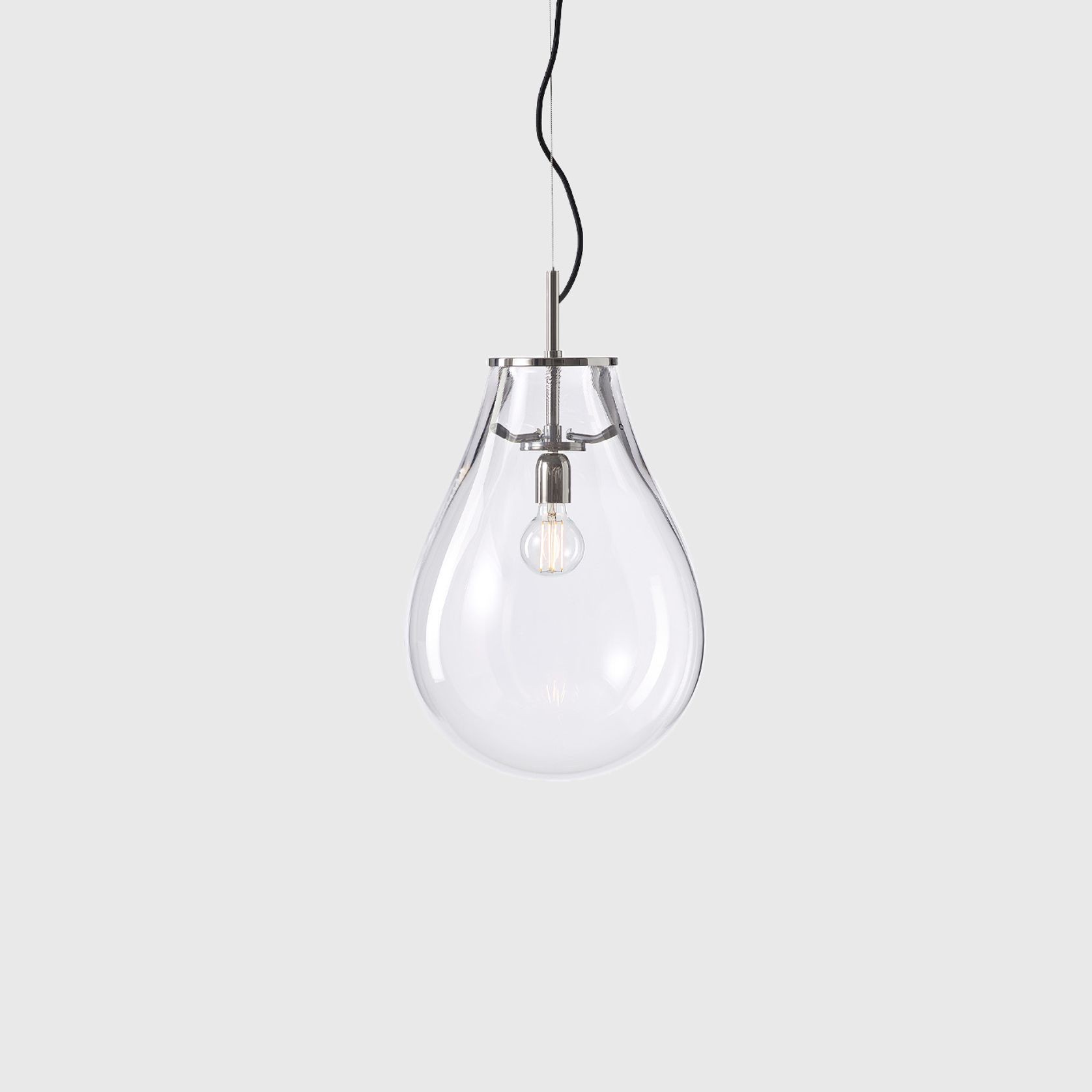 Tim Silver Pendant Light gallery detail image