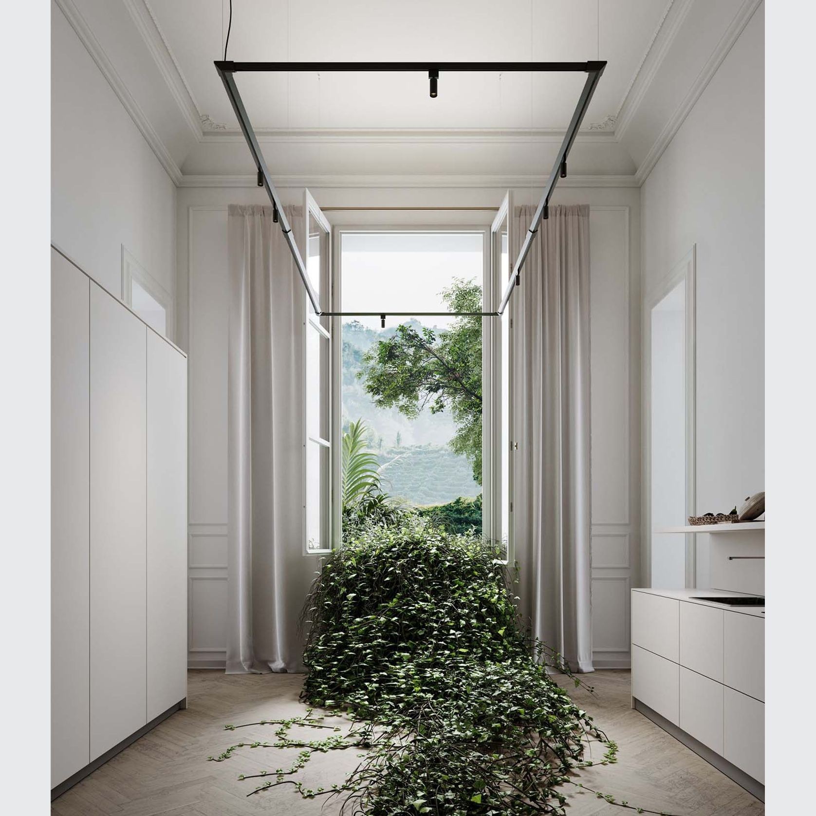 Turn It Rectangle Pendant Light gallery detail image