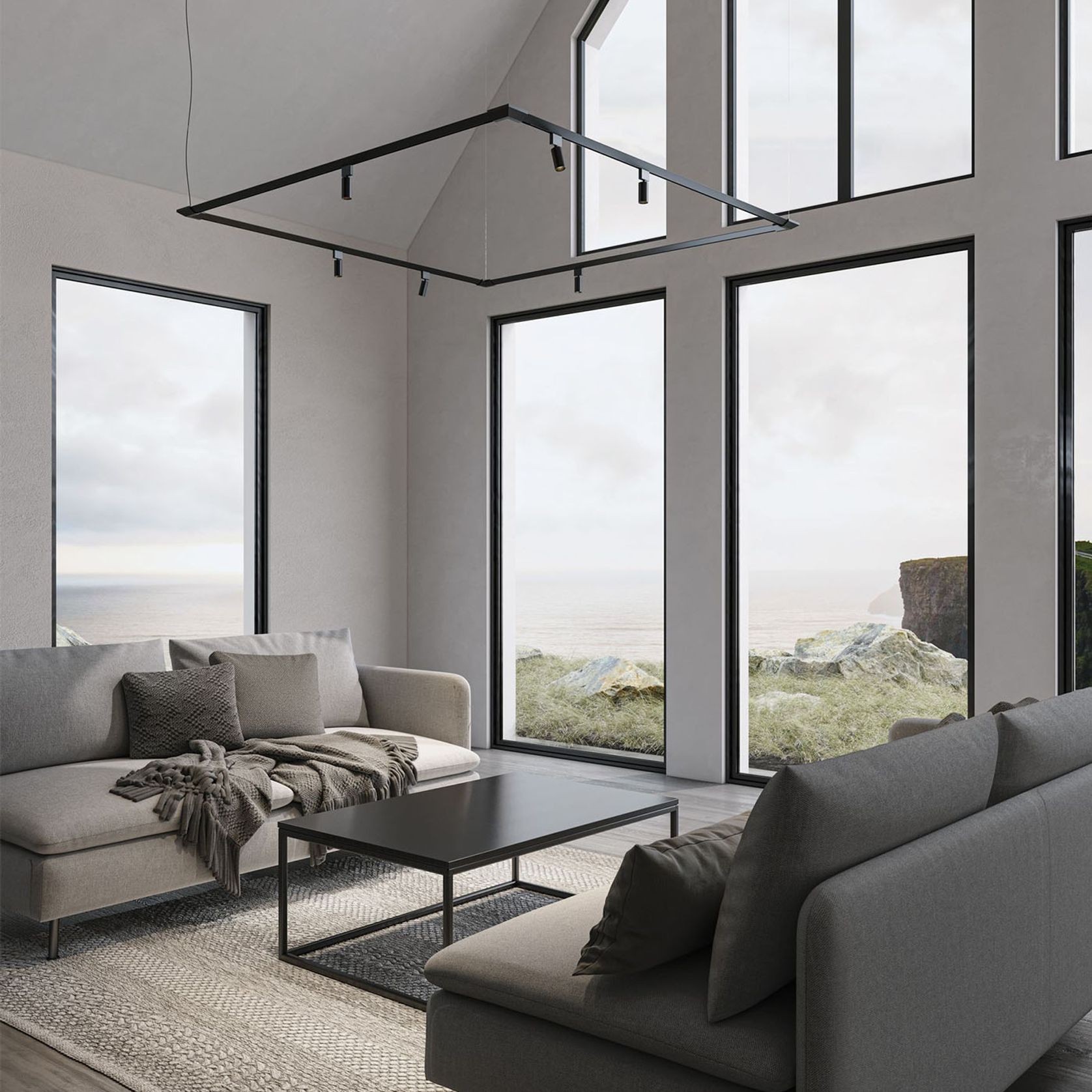 Turn It Rectangle Pendant Light gallery detail image