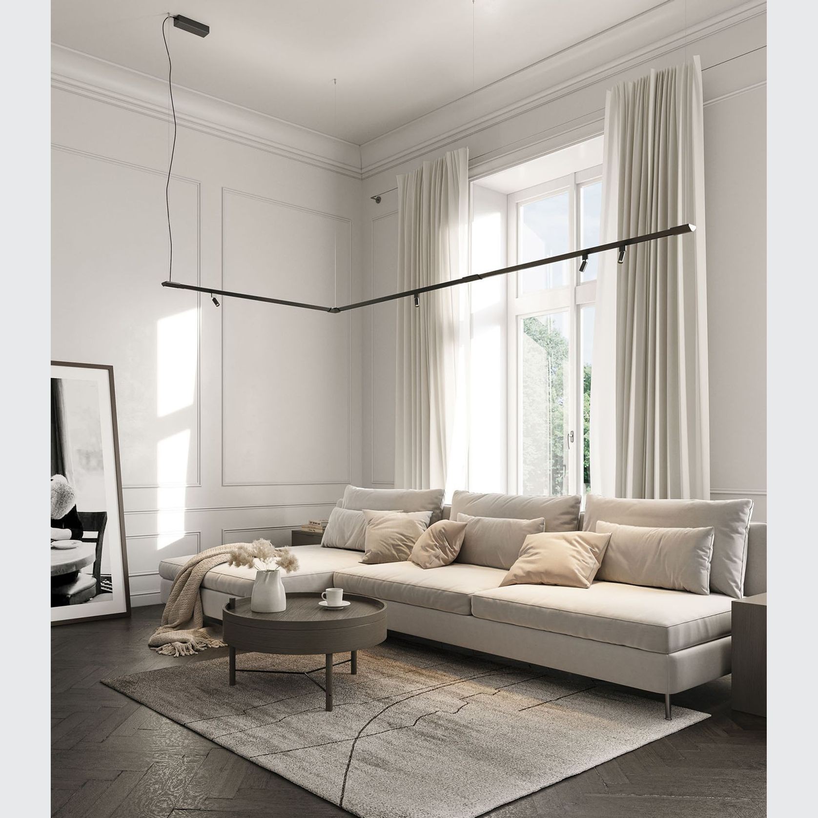 Turn It Linear Pendant Light gallery detail image