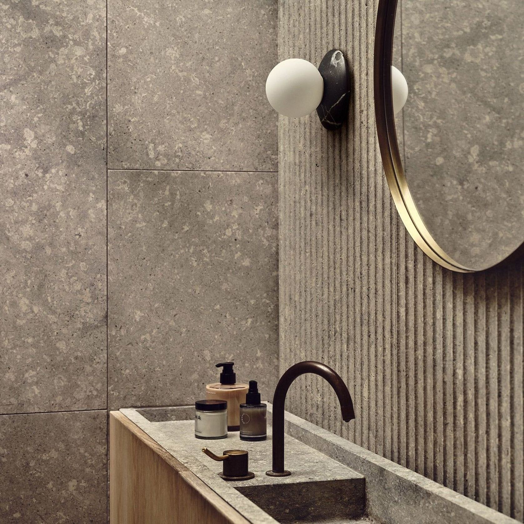 Orbit Stone Wall Light gallery detail image
