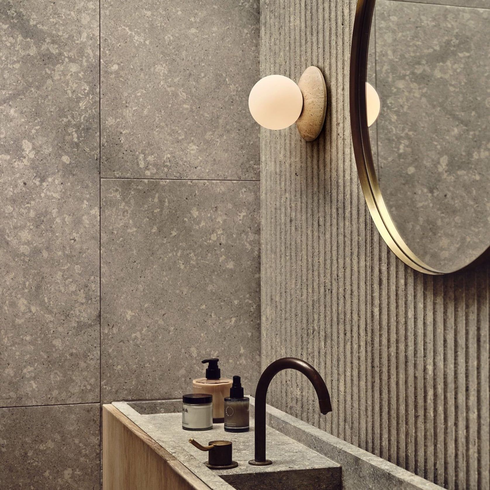 Orbit Stone Wall Light gallery detail image