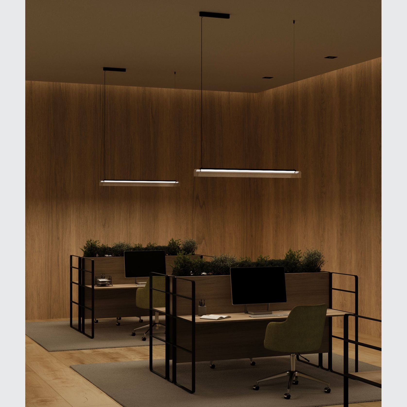 Edge Linear Pendant Light gallery detail image