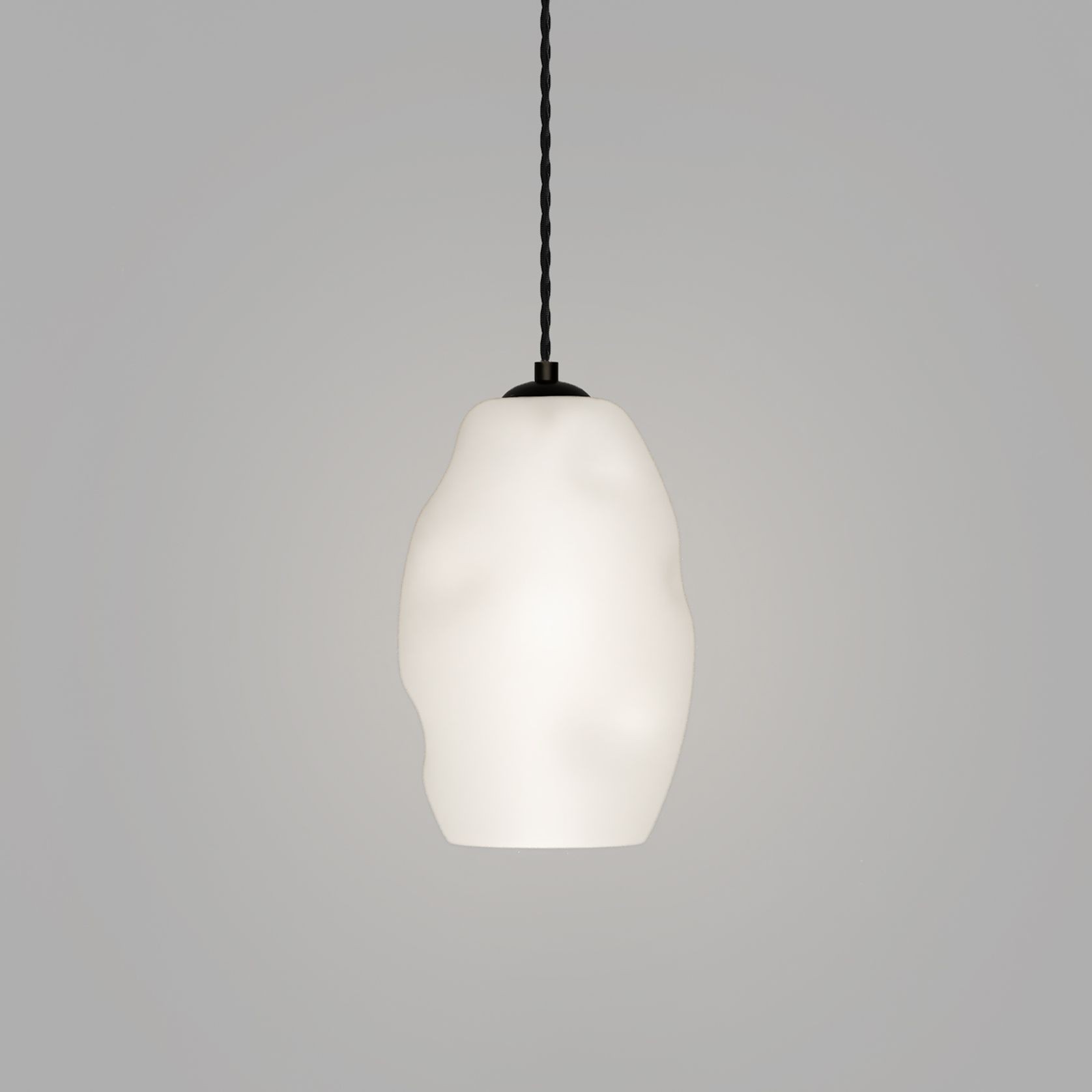 Organic White Pendant Light gallery detail image
