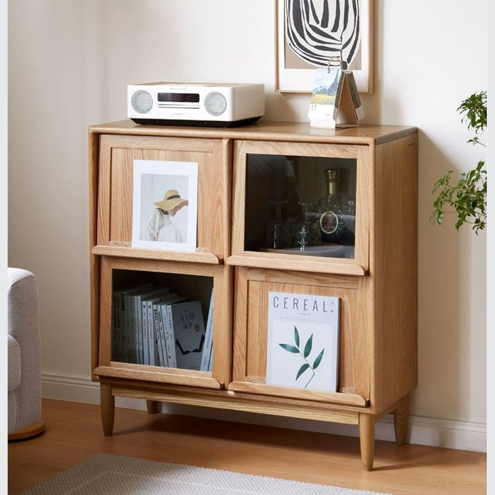 Lima Natural Oak Small Sideboard gallery detail image