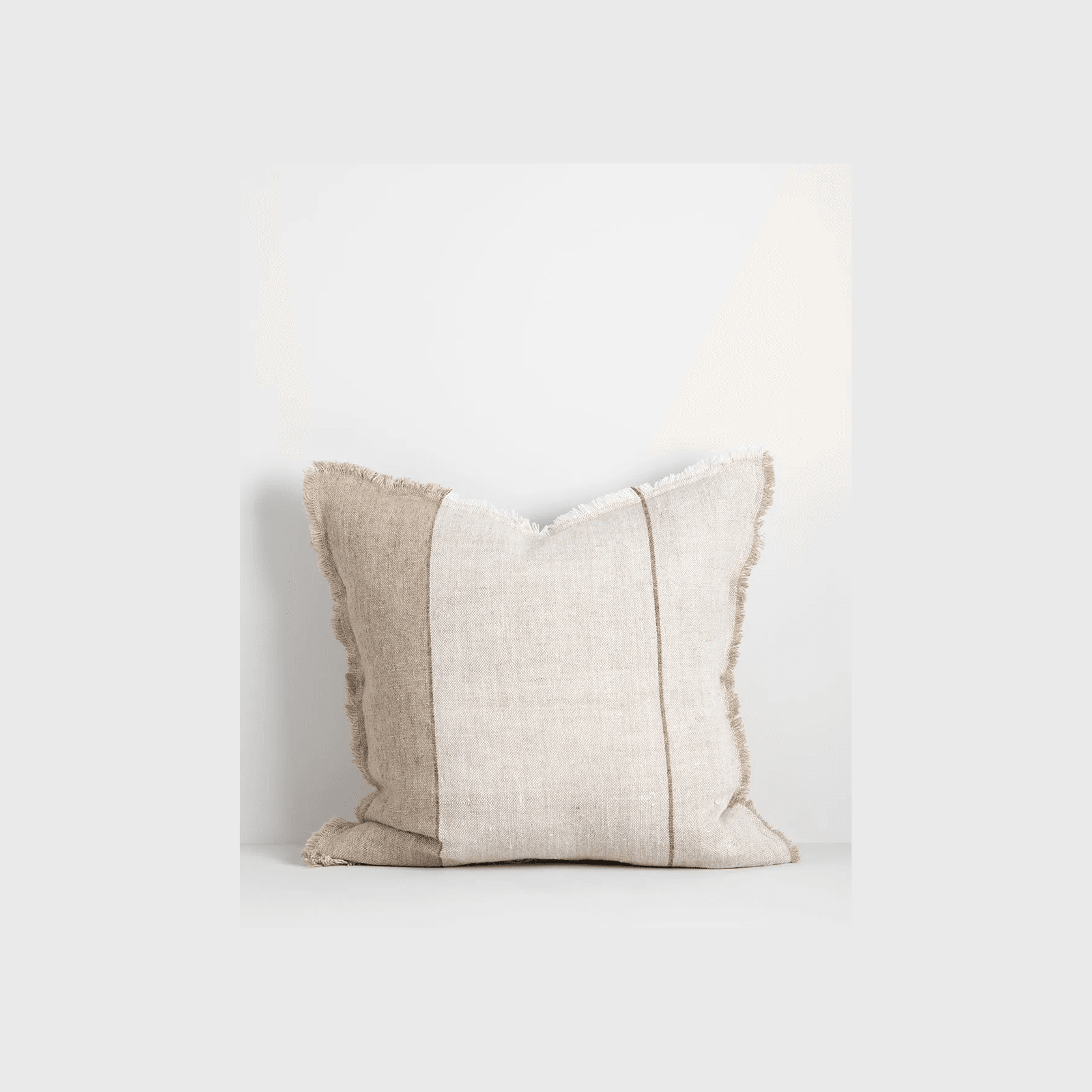 Baya Frankton Linen Cushion - Sand gallery detail image