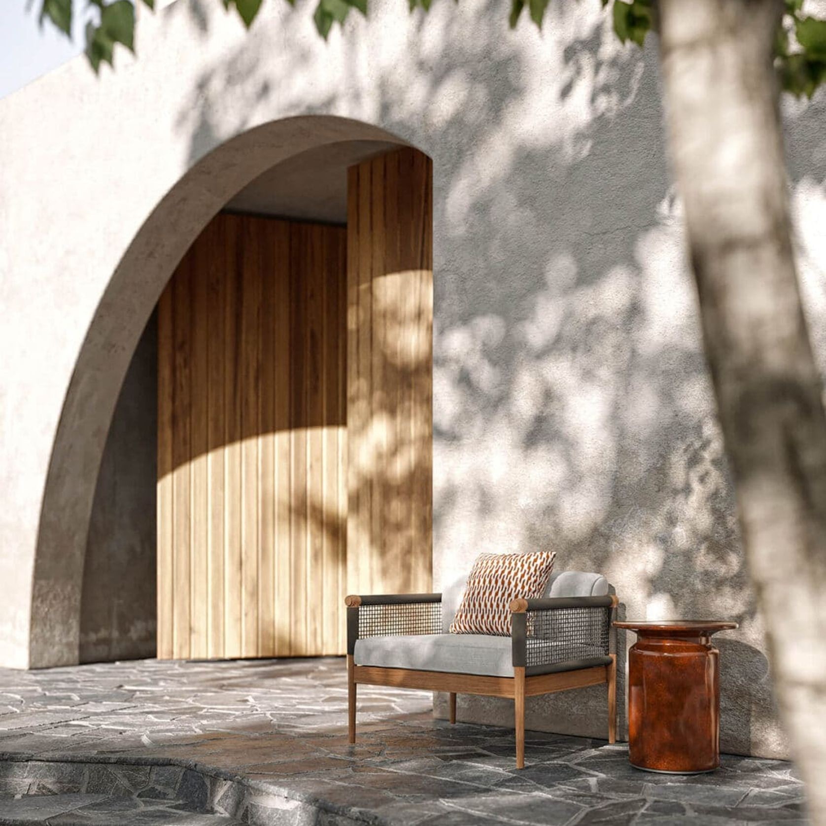 Lodge Outdoor Armchair by Atmosphera gallery detail image