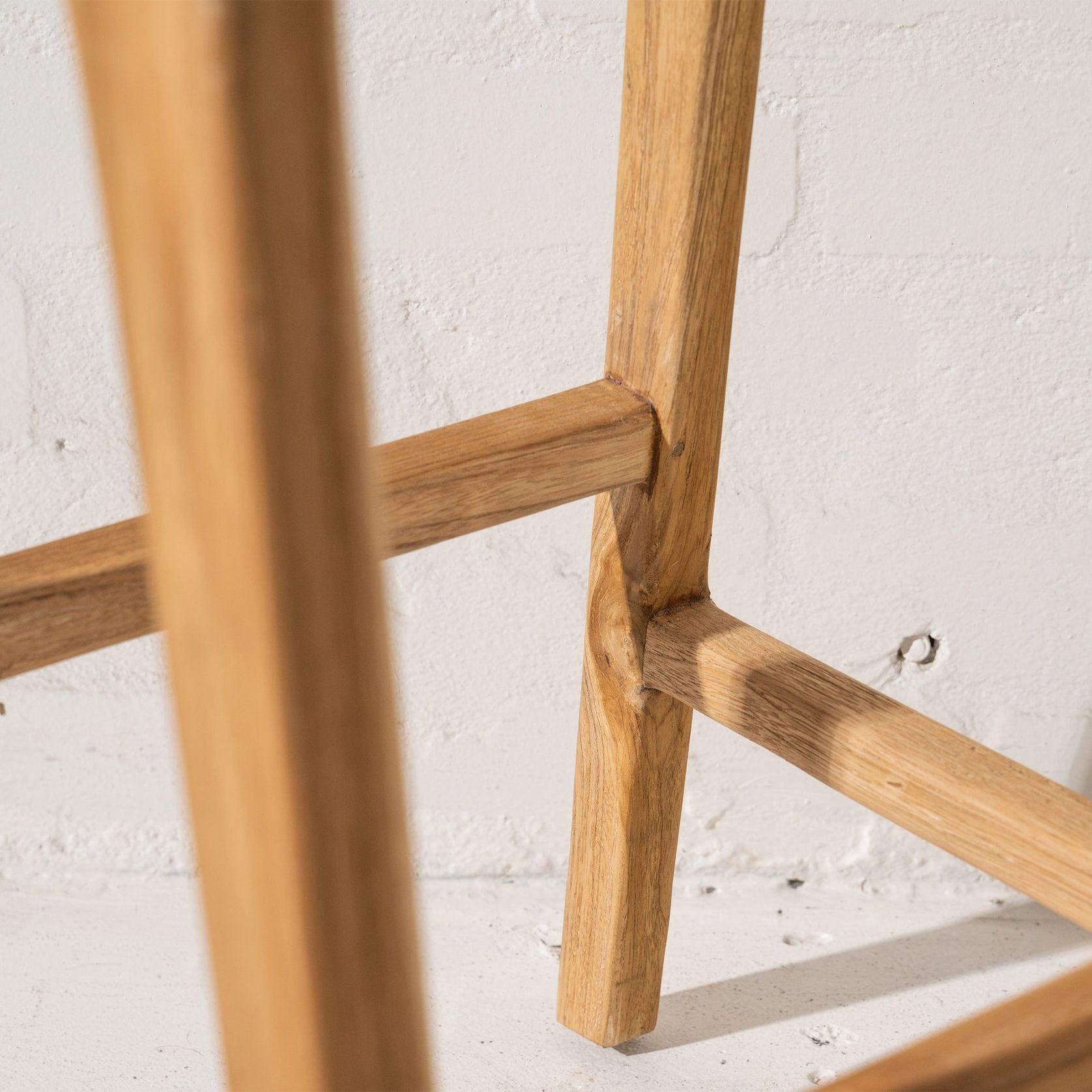 Luka Woven Leather Barstool gallery detail image