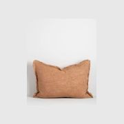 Baya Dover Cushion - Nude | Lumbar with Fringe gallery detail image