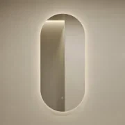 Lume LED Oval Bathroom Mirror | 1100 x 500 gallery detail image