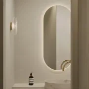 Lume LED Oval Bathroom Mirror | 1100 x 500 gallery detail image