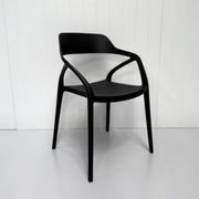 Lyra Resin Dining Chair - Black gallery detail image