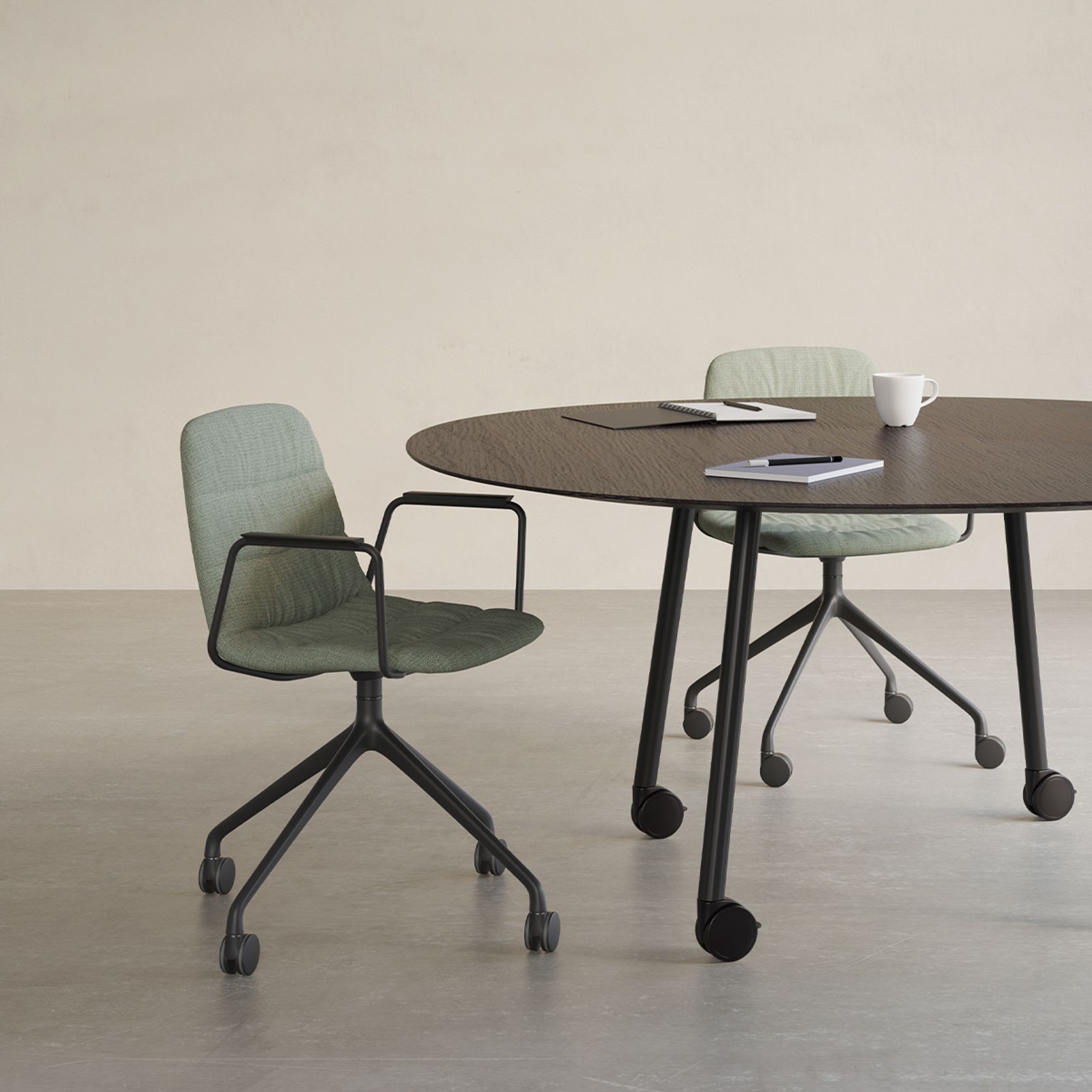 Maarten Chair - Pyramid Swivel with Castors gallery detail image