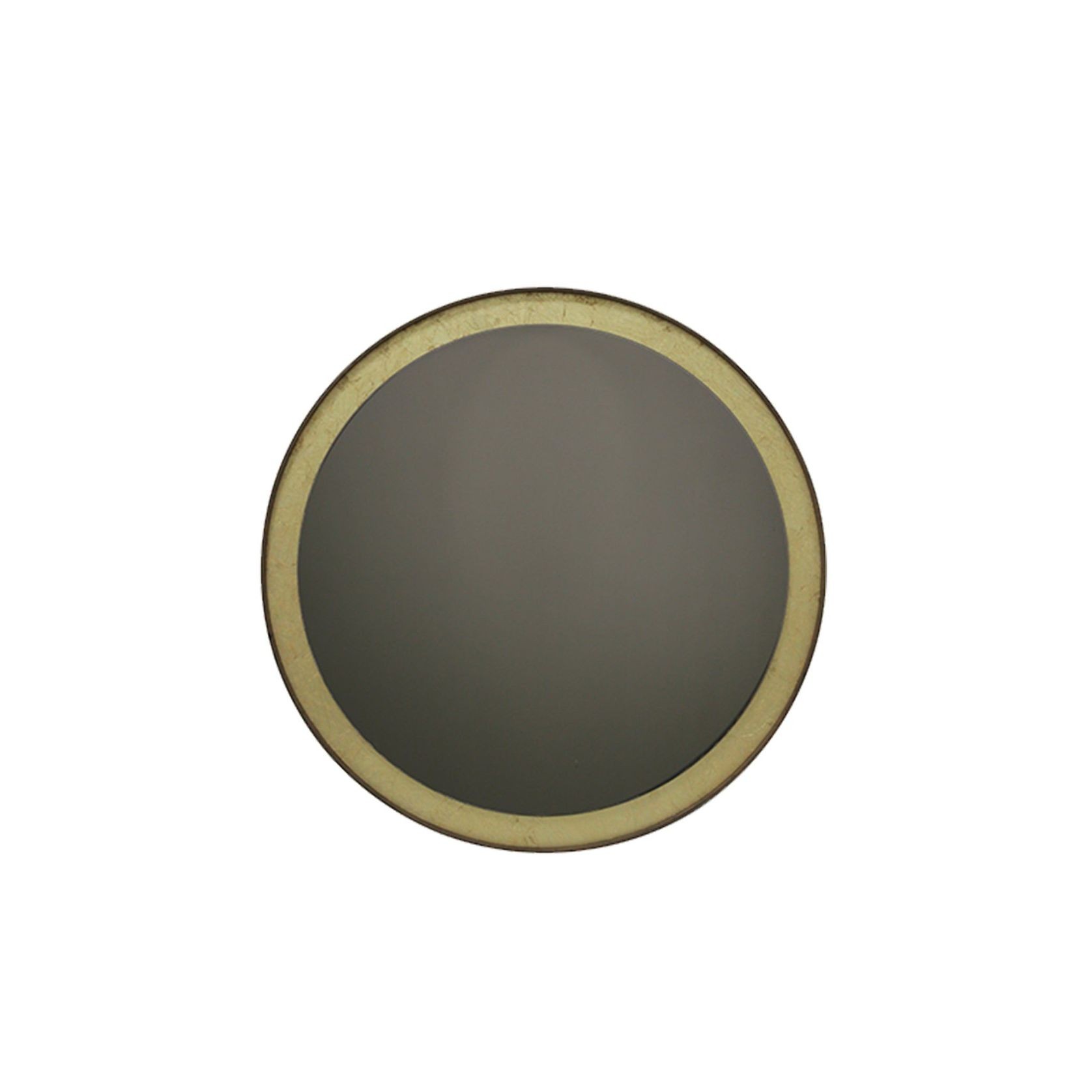 Gold Leaf Round Wall Mirror gallery detail image