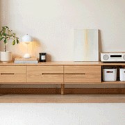Malmo Natural Solid Oak Entertainment Unit Design Two gallery detail image