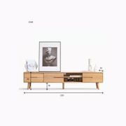 Malmo Natural Solid Oak Entertainment Unit Design Two gallery detail image