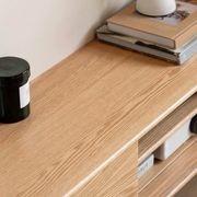 Malmo Natural Solid Oak Entertainment Unit Design Two gallery detail image