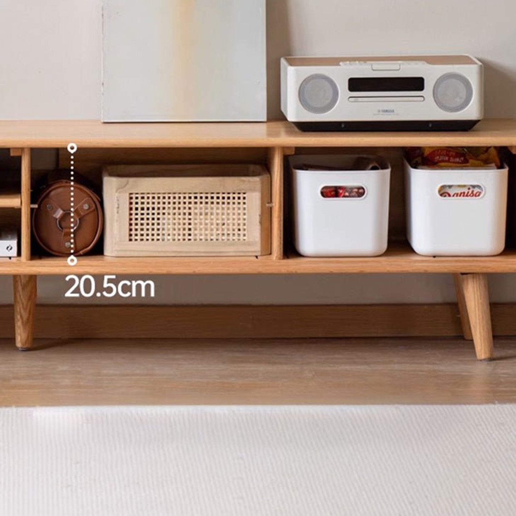 Malmo Natural Solid Oak Entertainment Unit Design Two gallery detail image