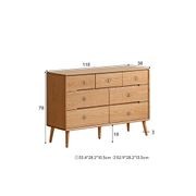 Malmo Natural Solid Oak 3+4 Chest of Drawers gallery detail image