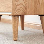 Malmo Natural Solid Oak Bedside Table Design 2 gallery detail image