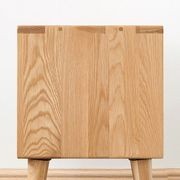 Malmo Natural Solid Oak Bedside Table Design 2 gallery detail image