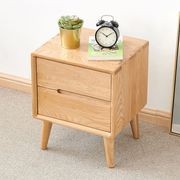 Malmo Natural Solid Oak Bedside Table Design 2 gallery detail image