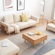 Malmo Natural Solid Oak Square Coffee Table gallery detail image