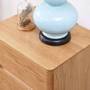 Manchester Natural Solid Oak Bedside Table gallery detail image