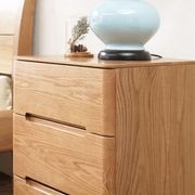 Manchester Natural Solid Oak Bedside Table gallery detail image