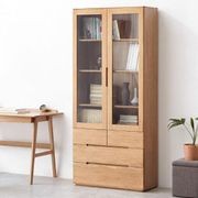 Manchester Natural Solid Oak Display Cabinet gallery detail image