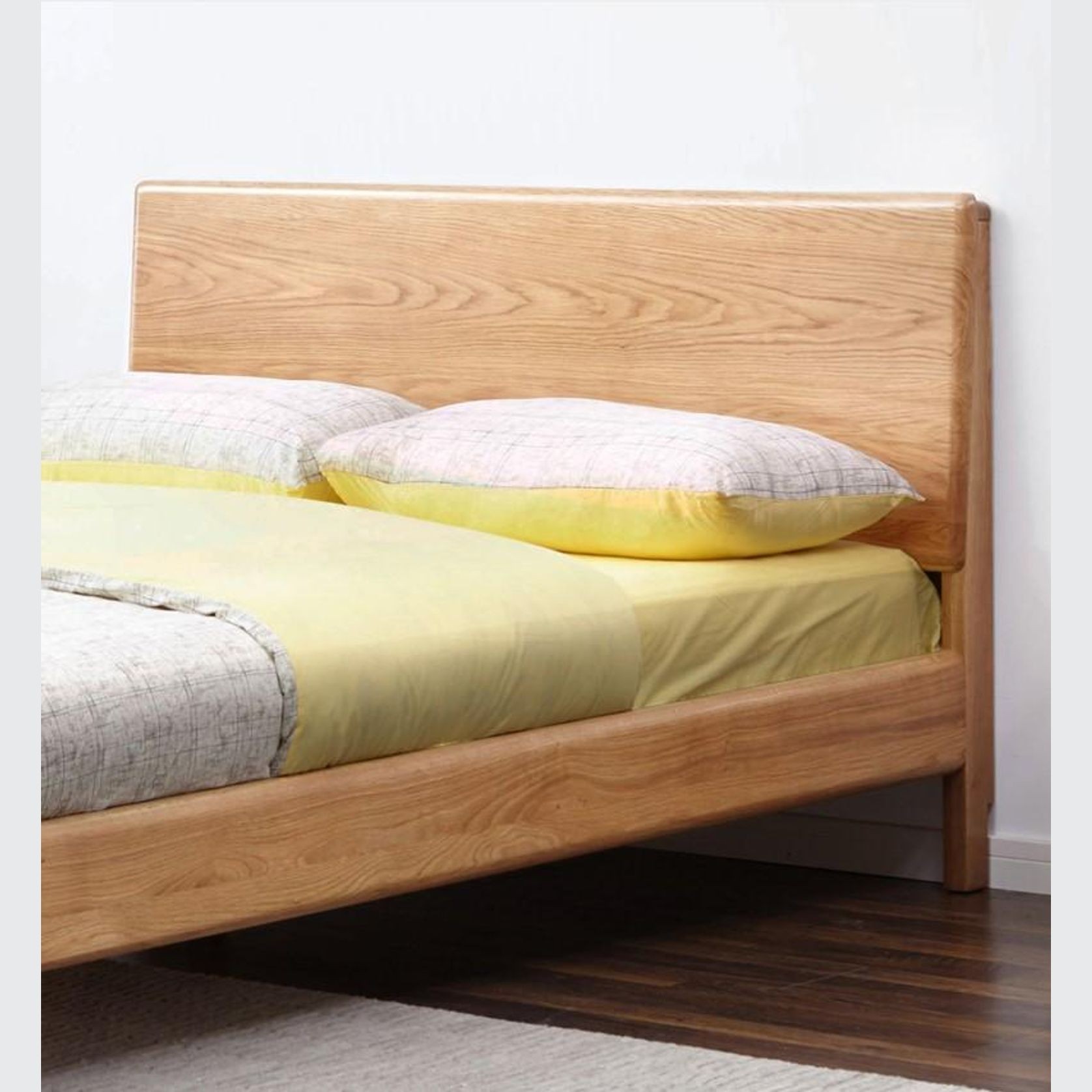 Manchester Natural Solid Oak Bed Frame gallery detail image