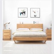 Manchester Natural Solid Oak Bed Frame gallery detail image