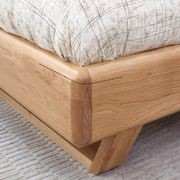 Manchester Natural Solid Oak Bed Frame gallery detail image