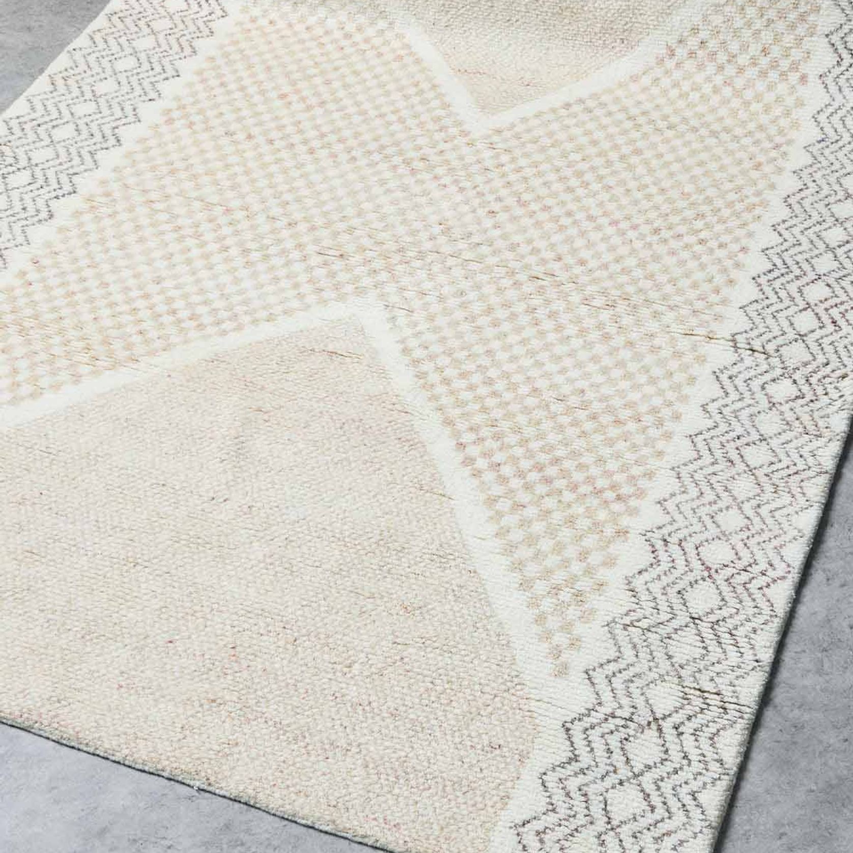 Tribe Home Marisa Rug - Salt | 100% NZ Wool Designer Rug gallery detail image