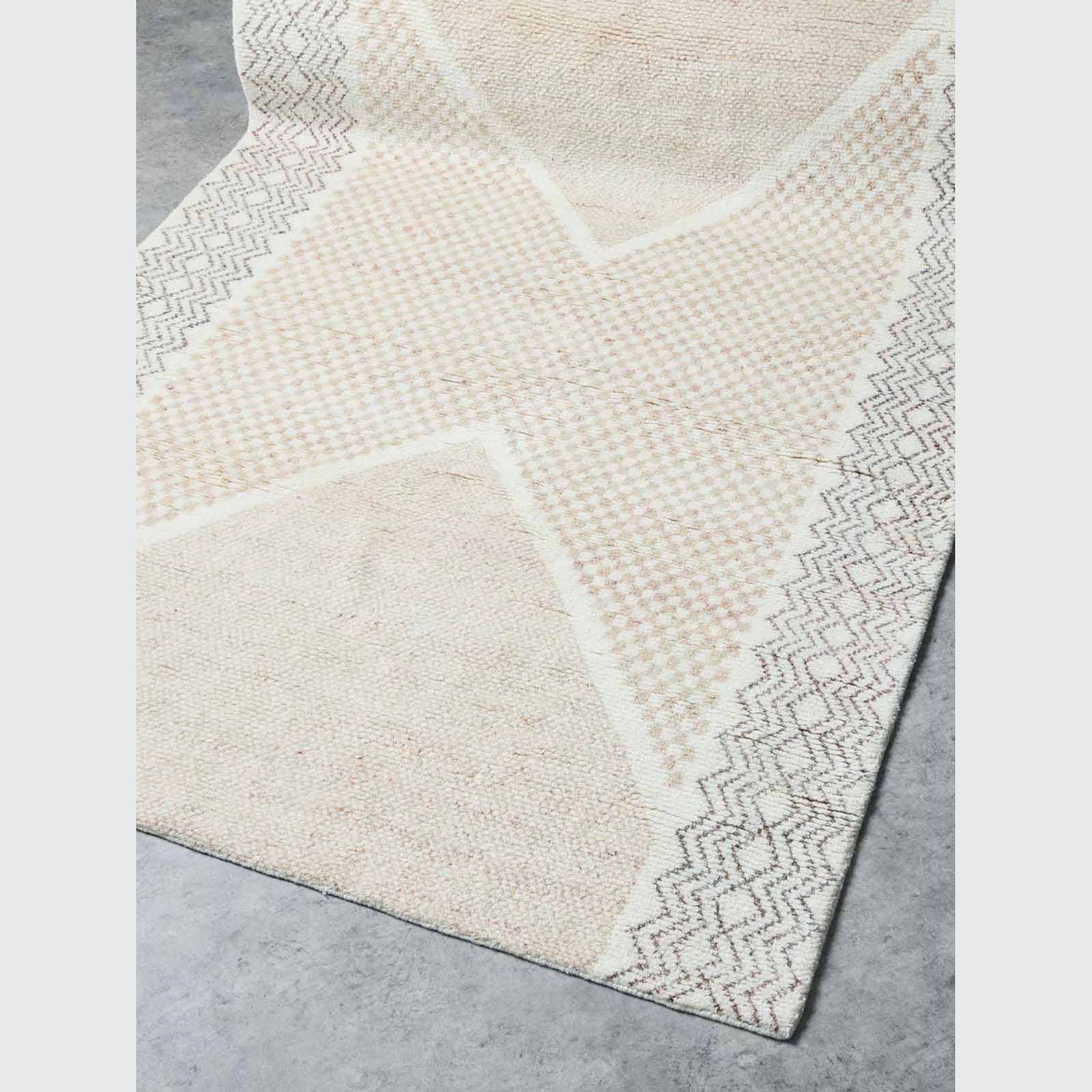 Tribe Home Marisa Rug - Salt | 100% NZ Wool Designer Rug gallery detail image