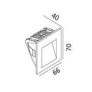 Square Halo Foot Light gallery detail image
