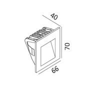 Square Halo Foot Light gallery detail image
